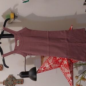 NWOT purple/brown long ribbed tank top